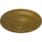 Ekena Millwork Traditional Ceiling Medallion (Fits Canopies up to 8 1/4"), Hand-Painted Gold, 31 1/2"OD x 2 1/2"P CM31TRGLS - alternate 2